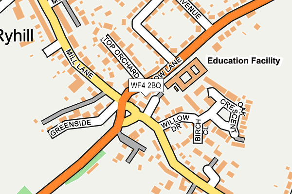 WF4 2BQ map - OS OpenMap – Local (Ordnance Survey)