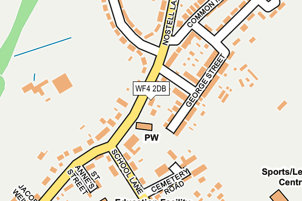 WF4 2DB map - OS OpenMap – Local (Ordnance Survey)