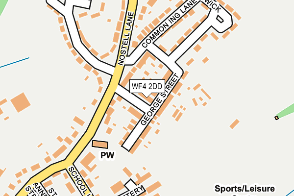 WF4 2DD map - OS OpenMap – Local (Ordnance Survey)
