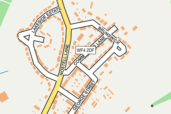 WF4 2DF map - OS OpenMap – Local (Ordnance Survey)