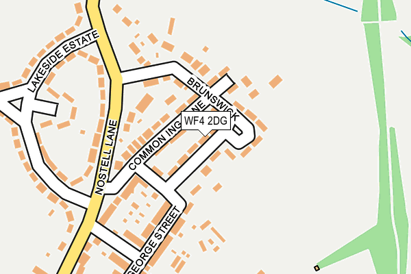 WF4 2DG map - OS OpenMap – Local (Ordnance Survey)