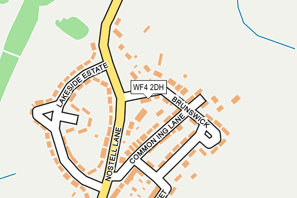 WF4 2DH map - OS OpenMap – Local (Ordnance Survey)