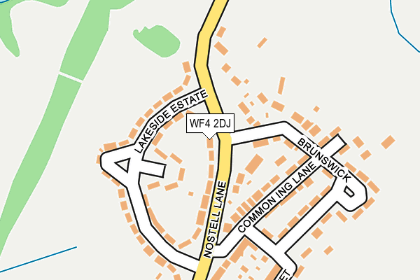 WF4 2DJ map - OS OpenMap – Local (Ordnance Survey)