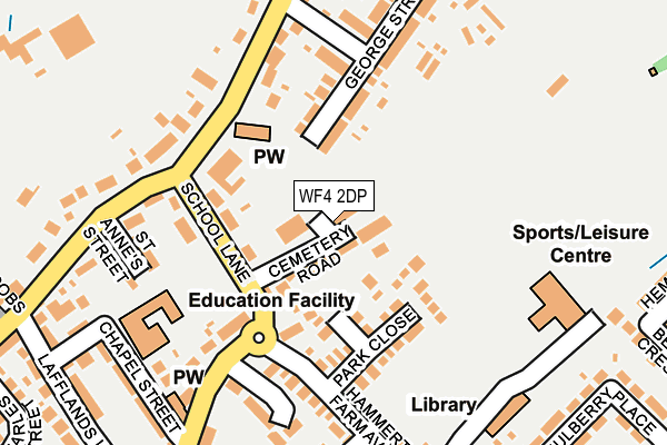 WF4 2DP map - OS OpenMap – Local (Ordnance Survey)