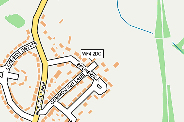 WF4 2DQ map - OS OpenMap – Local (Ordnance Survey)