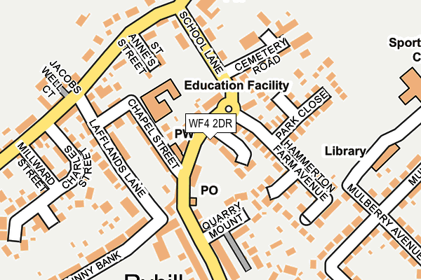 WF4 2DR map - OS OpenMap – Local (Ordnance Survey)