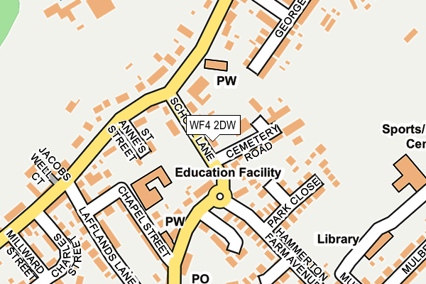 WF4 2DW map - OS OpenMap – Local (Ordnance Survey)