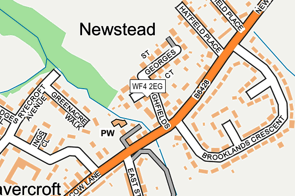 WF4 2EG map - OS OpenMap – Local (Ordnance Survey)