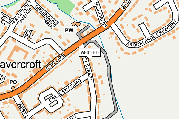 WF4 2HD map - OS OpenMap – Local (Ordnance Survey)