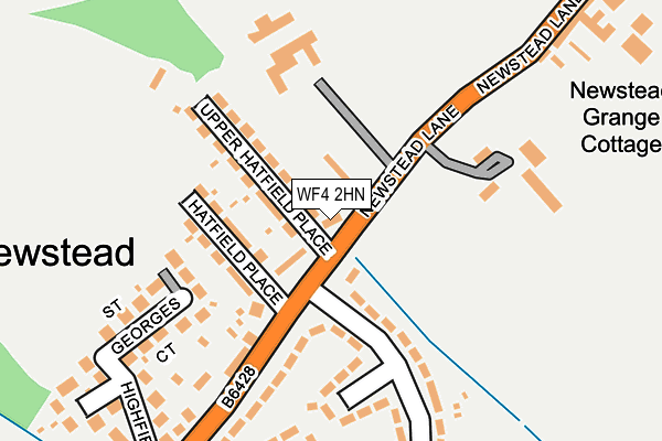 WF4 2HN map - OS OpenMap – Local (Ordnance Survey)