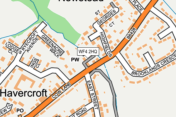 WF4 2HQ map - OS OpenMap – Local (Ordnance Survey)