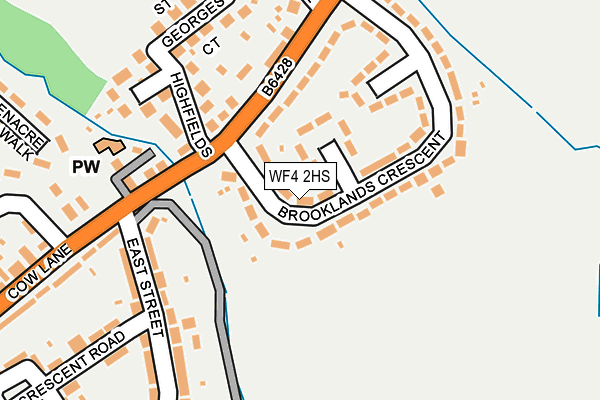 WF4 2HS map - OS OpenMap – Local (Ordnance Survey)