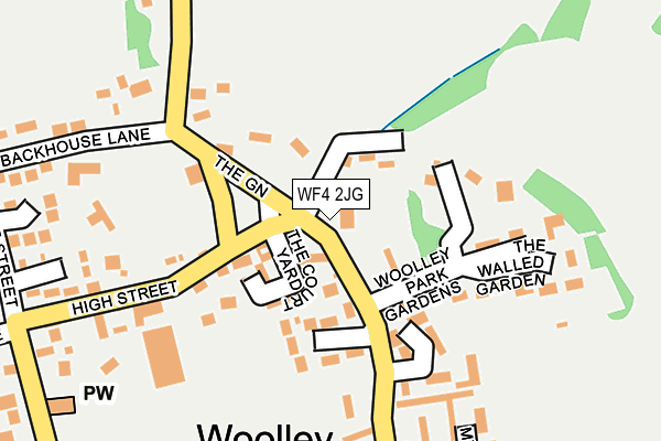 WF4 2JG map - OS OpenMap – Local (Ordnance Survey)