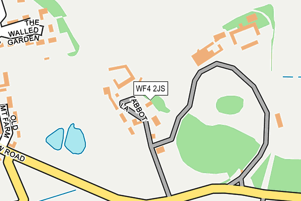 WF4 2JS map - OS OpenMap – Local (Ordnance Survey)