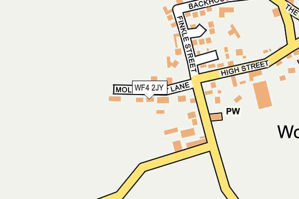 WF4 2JY map - OS OpenMap – Local (Ordnance Survey)
