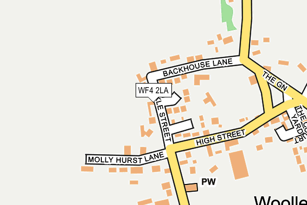 WF4 2LA map - OS OpenMap – Local (Ordnance Survey)