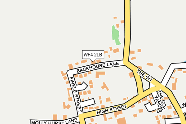 WF4 2LB map - OS OpenMap – Local (Ordnance Survey)