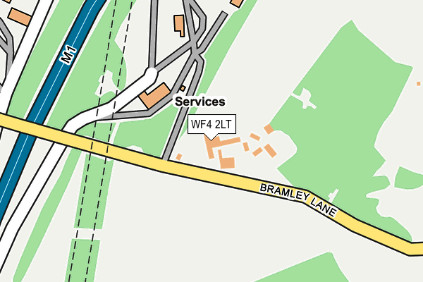 WF4 2LT map - OS OpenMap – Local (Ordnance Survey)