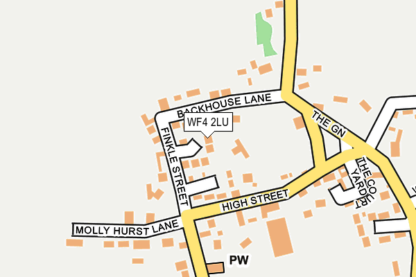 WF4 2LU map - OS OpenMap – Local (Ordnance Survey)