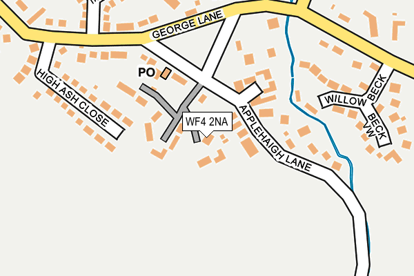 WF4 2NA map - OS OpenMap – Local (Ordnance Survey)
