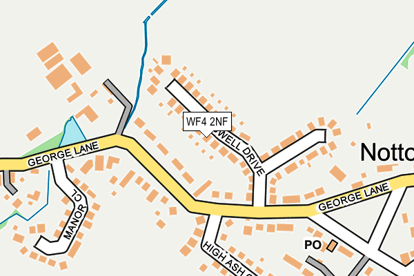 WF4 2NF map - OS OpenMap – Local (Ordnance Survey)