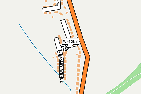 WF4 2NS map - OS OpenMap – Local (Ordnance Survey)