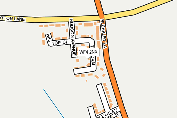 WF4 2NX map - OS OpenMap – Local (Ordnance Survey)