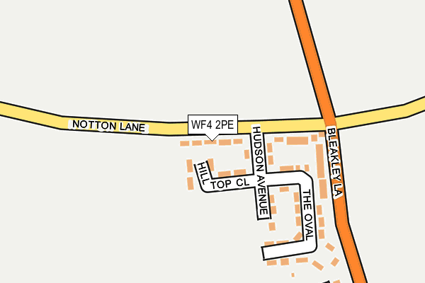 WF4 2PE map - OS OpenMap – Local (Ordnance Survey)