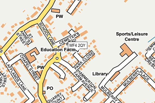 WF4 2QY map - OS OpenMap – Local (Ordnance Survey)