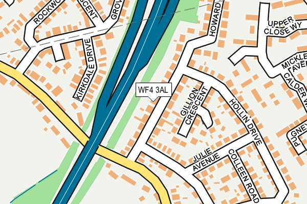 WF4 3AL map - OS OpenMap – Local (Ordnance Survey)