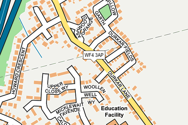 WF4 3AP map - OS OpenMap – Local (Ordnance Survey)