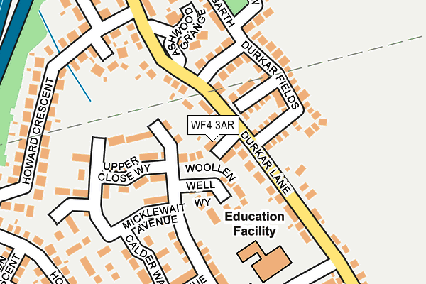 WF4 3AR map - OS OpenMap – Local (Ordnance Survey)