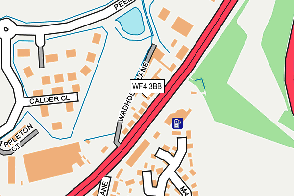 WF4 3BB map - OS OpenMap – Local (Ordnance Survey)