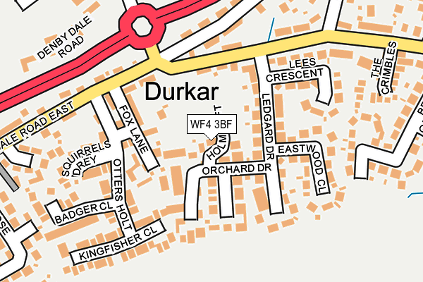 WF4 3BF map - OS OpenMap – Local (Ordnance Survey)