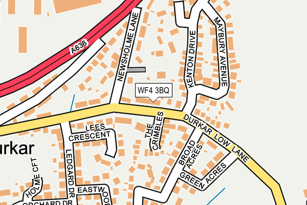 WF4 3BQ map - OS OpenMap – Local (Ordnance Survey)