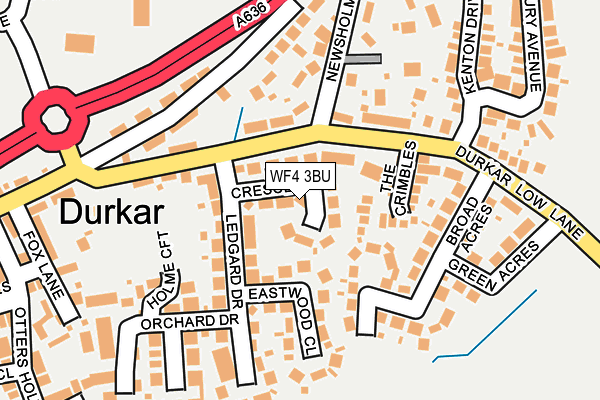 WF4 3BU map - OS OpenMap – Local (Ordnance Survey)