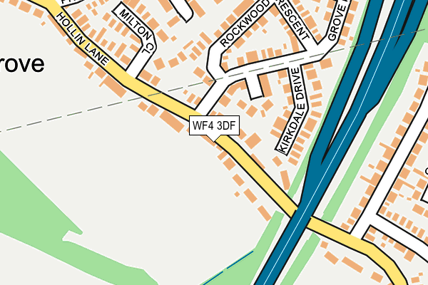 WF4 3DF map - OS OpenMap – Local (Ordnance Survey)