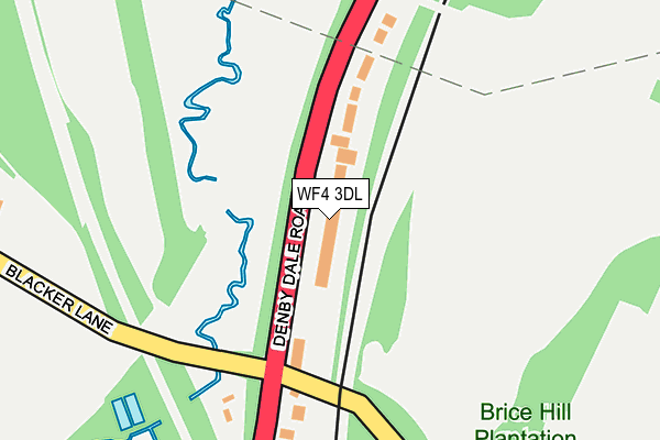 WF4 3DL map - OS OpenMap – Local (Ordnance Survey)
