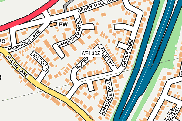 WF4 3DZ map - OS OpenMap – Local (Ordnance Survey)