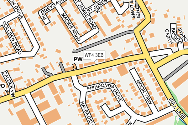 WF4 3EB map - OS OpenMap – Local (Ordnance Survey)