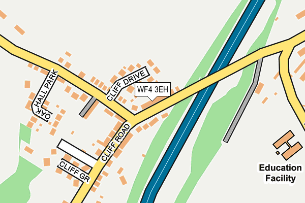 WF4 3EH map - OS OpenMap – Local (Ordnance Survey)