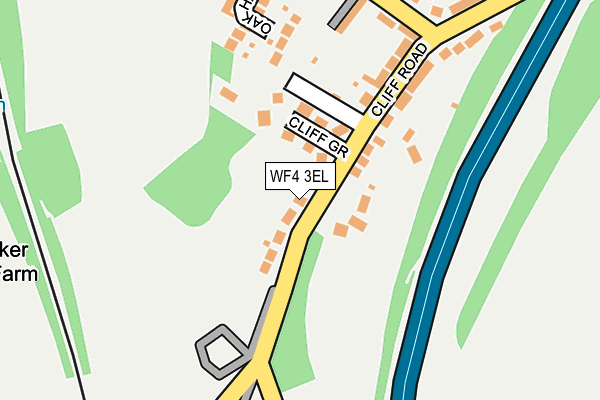 WF4 3EL map - OS OpenMap – Local (Ordnance Survey)