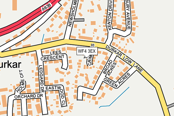 WF4 3EX map - OS OpenMap – Local (Ordnance Survey)