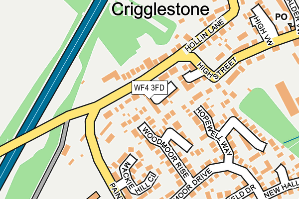 WF4 3FD map - OS OpenMap – Local (Ordnance Survey)