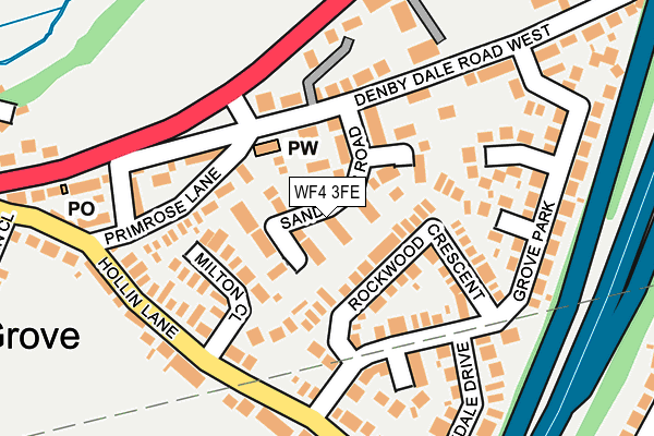 WF4 3FE map - OS OpenMap – Local (Ordnance Survey)