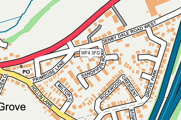 WF4 3FG map - OS OpenMap – Local (Ordnance Survey)