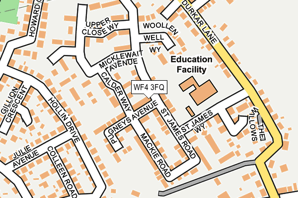 WF4 3FQ map - OS OpenMap – Local (Ordnance Survey)