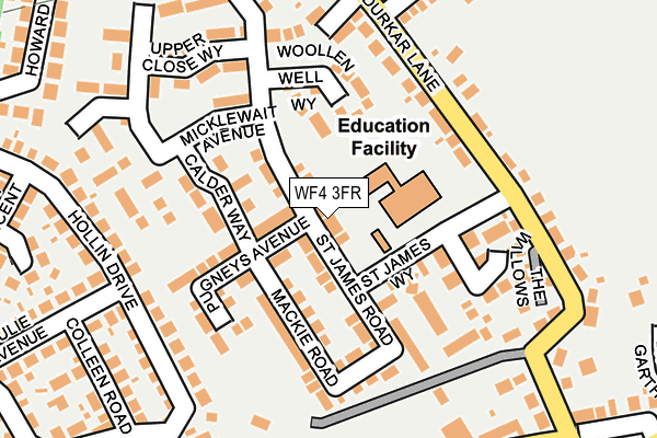 WF4 3FR map - OS OpenMap – Local (Ordnance Survey)