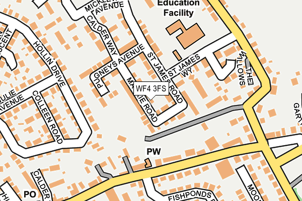 WF4 3FS map - OS OpenMap – Local (Ordnance Survey)