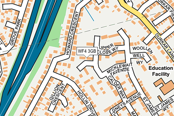 WF4 3GB map - OS OpenMap – Local (Ordnance Survey)